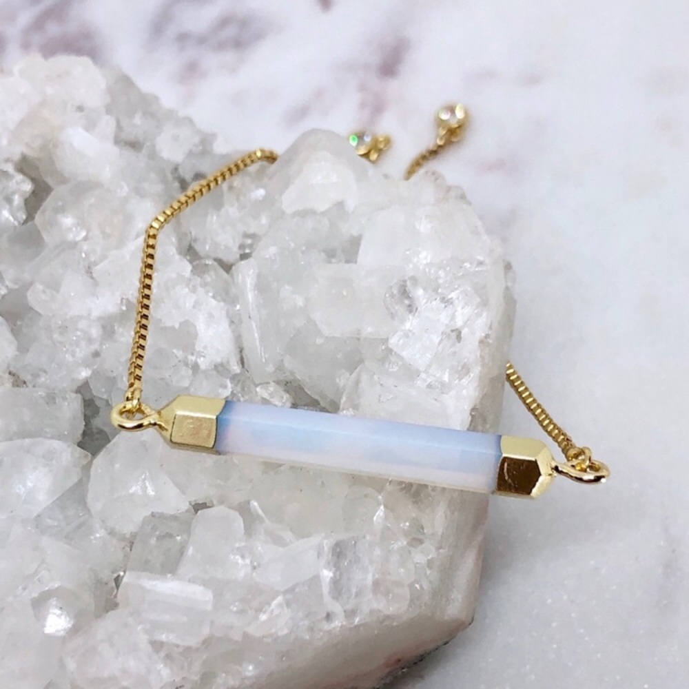 ❗️LAST❗️Gold Druzy Bolo Bracelet - Picture 5 of 5
